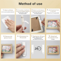Picture Hanging Strips Heavy Duty,24-Pairs(48 Strips)Sticky Picture Hangers for Walls,Hanging Pictures Without Nail. 