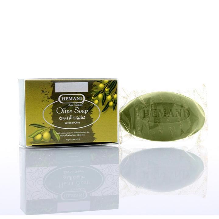 𝗛𝗘𝗠𝗔𝗡𝗜 𝗟𝗜𝗩𝗘 𝗡𝗔𝗧𝗨𝗥𝗔𝗟 - OLIVE SOAP 75GRM