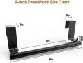Premium Stainless Steel Over-the-Cabinet Door Towel Rack  High-Quality Space Saver for Kitchen & Bathroom. 