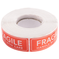 1 Roll/500Pcs Fragile Stickers - Fragile Handle with Care Labels. 