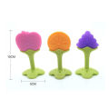 Silicone teether baby infant bite teethers Baby Fruit Teething Toy Mainan Gigit Bayi Lembut Berbentuk Buah-Buahan. 