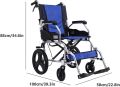 Lifecare Enterprises Lightweight Wheelchairs Aluminium Alloy Transport Wheelchair with Handbrakes Folding Wheelchair. 