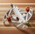 Hand Push Chopper 2L – Stainless Steel Manual Food Processor with 4 Curved Blades | Vegetable & Meat Cutter | Easy-to-Clean Portable Kitchen Chopper. 