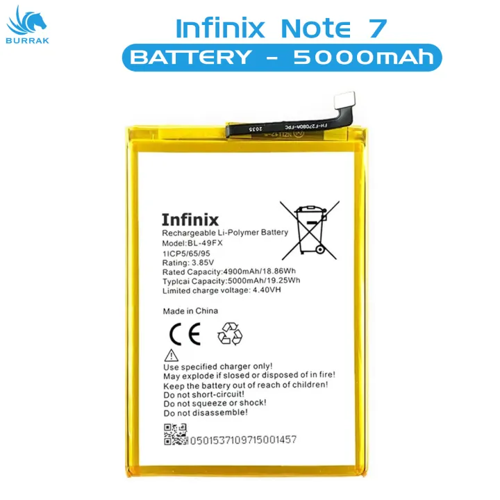 Infinix%20Note%207%20Battery%20BL-49FX%20Replacement%20Premium%20Quality%205000mah%20Battery%20For%20Infinix%20Note%207%20-%20Image%202