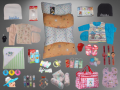NEWBORN BABY ITEMS 23 IN ONE PACK LIKE BABY BASTER| BABY BATH TOWEL|BABY SOCKS|SHOES|BAG|SHOWER CAP|M.ALLAH CAP|FEEDER, FEEDER COVER ,FEEDER BRUSH|NAIL CUTTER|BABY SUIT| APRON|BABY SOOTHER.. 