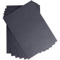 10 Black Color 160-180 GSM Heavy Cardstoke Pastel Sheets Art and Craft paper Double Sided Colored DIY Craft Smooth Finish for Origami, Craft, Greeting card making. 