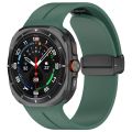 Magnetic Folding Buckle Silicone Watch Band For Samsung Galaxy Watch Ultra 47mm. 