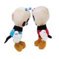 25cm Plush Toy Cuphead Plush Doll Mugman Toy Game Souvenir Soft Stuffed Toy. 