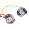 Guitar Pre-Wired Harness, 3 Way Blade Toggle Switch 1V1T 500K for Electric Guitar & Active Guitar Bass Pickup 9V Battery Case Box. 