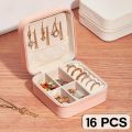 Rings, Earrings & Bracelets Jewellery Holder – Lightweight Jewelry Organizer Compact Pink Jewelry Storage Box – Keeps Jewelry Safe Portable Organizer. 