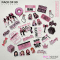 Black pink 30 Cut Out Stickers Pack available, Black Pink, BTS, KPOP, STRAY KIDS, SEVENTEEN, Fully Customized Perfect Gift For Army. 