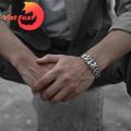 Vist Fox Men Cuff Bracelet Adjustable Opening Male Casual Bracelet Hand Jewelry. 