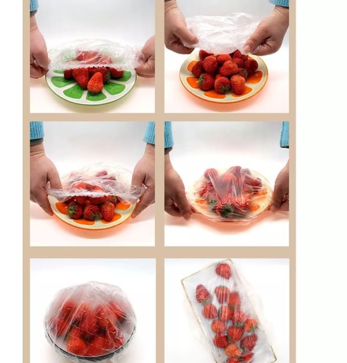 50/100%20Reusable%20Disposable%20Food%20Storage%20Cover%20Plastic%20Wrap%20Adjustable%20Universal%20Fresh%20Keeping%20-%20Image%204