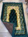 Luxury Velvet Prayer Mat Janamaz  Soft Padded Musalla for Namaz  Traditional Floral Design Islamic Gift for Adults/Kids (Maroon). 