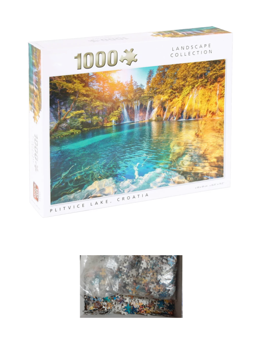 1000 Pieces Set Jigsaw Puzzles for Adults Puzzle Plitvice Lake, Croatia 1000 Pcs