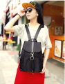 Black College Bags for Girls Pu Leather Univerity bag for girls School bag for girls. 