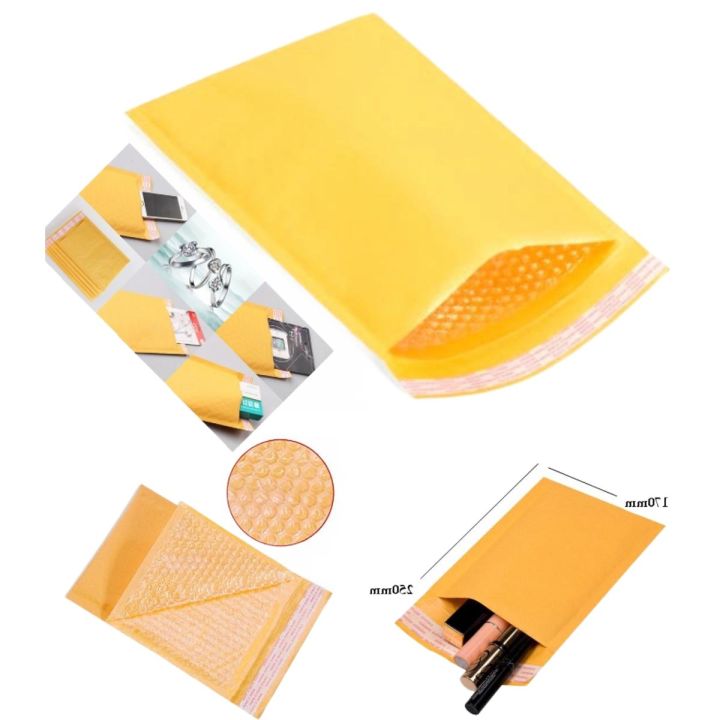 2pcs%20Bubble%20Padded%20Envelope%2017x25cm%20Yellow%20Kraft%20Bag%20Mailers%20-%20Image%202