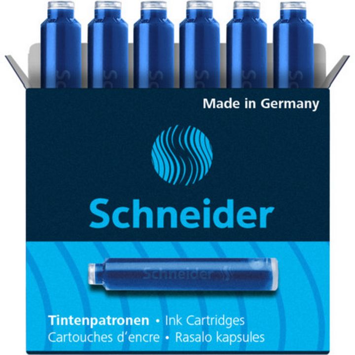 Schneider Ink Cartridges (36 ink cartridges) International Standard size - Compatible with Schneider, Caran d'Ache, Diamine, Faber-Castell, Kaweco, Mont Blanc, Pelikan, Rotring & More