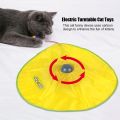 HOOMIN Motion Undercover Mouse Fabric Moving Feather Electric Cat Toy Plate Automatic Interactive Pet Toy For Cat Kitty 4 Speeds. 