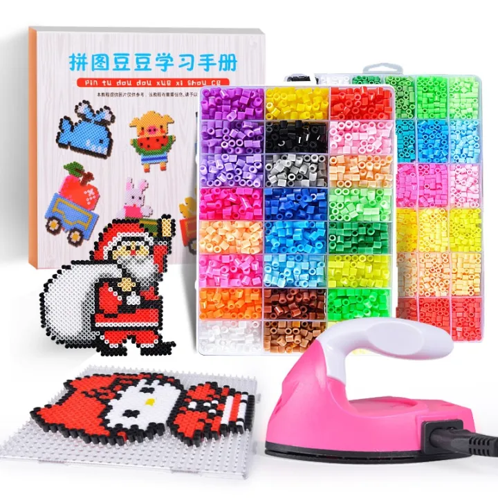 Perler%20Beads%20Kit%205mm/2.6mm%20Hama%20Beads%20Whole%20Set%20With%20Pegboard%20And%20Iron%203d%20Puzzle%20Diy%20Toy%20Kids%20Creative%20Handmade%20Craft%20Toy%20-%20Image%204