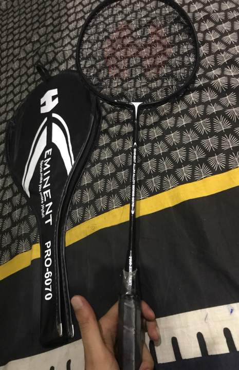 Eminent Badminton Racket- Eminent pro 6070 single ( Free plastic shuttle inside)