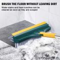 Bathroom Cleaning Brush with Wiper Upgraded 3 in 1 Tiles Cleaning Brush Bathroom Brush with Long Handle 180° Rotate Bathroom Floor Cleaning Brush Bathroom Cleaning Accessories. 