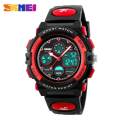 SKMEI Kids Fashion LED Backlight Alarm Dual Display Girls Boys Shock Resistant Waterproof Digital Watch 1163. 