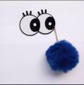 Big Eyes mobile holder for phone back cover-Fancy cartoon eye pom pom style mobile holder. 