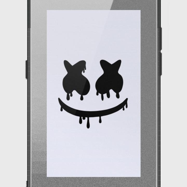 Samsung Galaxy A80 Cover - SkinLee HQ Infinity Glass Case (Soft) - Marshmello Face - SKINLEE-592-1-638-351