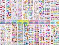 Pack of 6 Mini Puffy Stickers Sheets for Kids. 