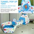 Kids Pop Up Play Tunnel Tent House, Game Play Children's Crawl Tunnel(Tunnel 3 pcs). 