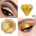 LANGMANNI 6 Colors Diamond Shimmer Liquid Eyeshadow Charming Eyes Make Up Palette Pigment Eye Shadow. 