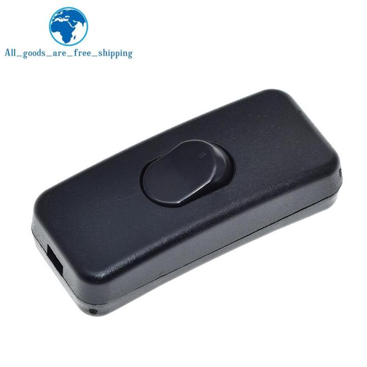 1pcs ON/OFF Inline Switch Black Inline Table Lamp Desk Light Cord Cable Switch 110-250V KCD1-112