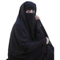 KK Hijab | zipper hijab double layer arabic hijab with niqab large size best fabric. 