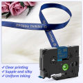 1PCS Satin Ribbon Label Tape 12mm Compatible for Brother P-touch Label Maker H110 E1000Pro Labeller TZe-R231 TZe-RN34 RE34 RE31 PCardiaCP. 