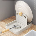 Pot Lid Stand Space-saving Pot Lid Rack Spoon Organizer Wall Mounted Multifunctional Holder for Kitchen Utensils Easy to Clean High-temperature Resistant. 