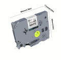 1 piece Replacement Brother Label Ribbon 231 131 431 531 631 731 831 931 Laminated TZ-231 Label Printer 12mm Label Tape PCardiaCP. 