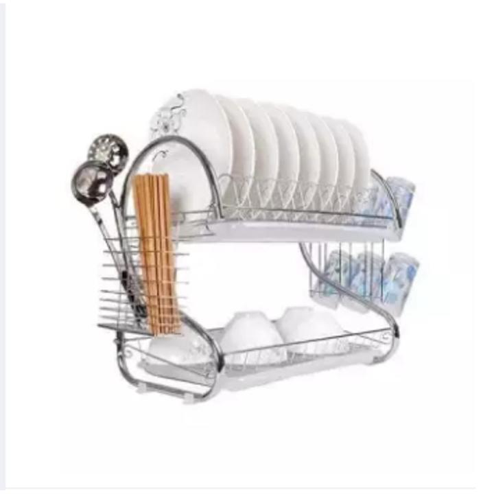 Stainless Steel Kitchen Dish Rack Stand 2 Tier - Kitchen Organizer