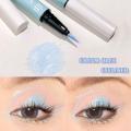 Baby Blue Glitter Eyeliner Pen Galaxy Highlighter Eyeshadow Silkworm Pencil Long-lasting Diamond Shiny Eye Makeup Waterproof. 