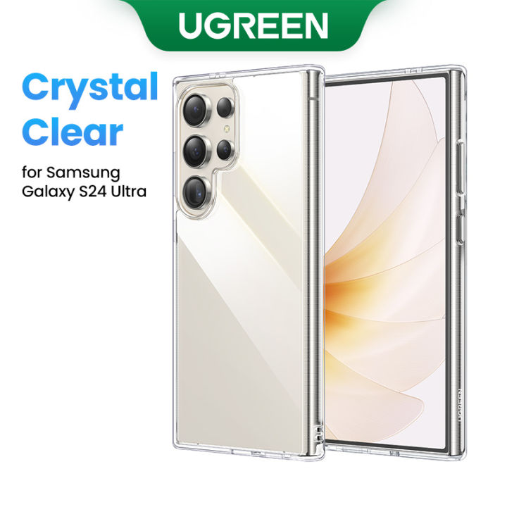 【Samsung Galaxy S23/S24】UGREEN Clear Phone Screen Protector For SAMSUNG Galaxy S24 Ultra S23 Ultra Shockproof Transparent Case Cover Protective Soft TPU for Samsung S24 Plus Case 6.8 inch Phone Case Tempered Glass Film Screen Protector Camera Protector