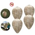 4PCS Wasp Nest,Decoy Hang  Wasp Nest Paper Decoy Safe  Trap Effective Eco Friendly Paper Wasp Nest for Garden. 