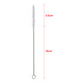 Bending Stainless Straw Brush Cleaner Soft Hair Suction Glass Tube Cleaning Brushes Baby Kids Bottle Brush Long Handle Reusable. 