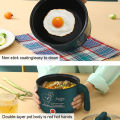 Multifunctional Electric Cooking Machine 1.3L Mini Rice Cooker Hot Pot Single/Double Layer Non-stick Pan for Home Dormitory. 