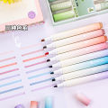 Star Pulse Gradient Color Macaron High Value Highlighter Student Handbook Color Painting Pen 12 Color Marker Pen Wholesale. 
