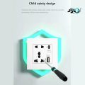 Multi Socket Switch with Dual USB Port Wall Power Socket, High Voltage controller, Hi Speed USB Multi Switch, 13 AMP 5 V Multi Switch Socket Type  C for Mobile Charging. 