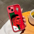Hontinga for Redmi A3x Redmi A3 Back Cover Cristiano Ronaldo Pattern Case Ladder Soft Rubber Mobile Phone Cover. 