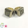 Wholesale Vintage Men Women Jewelry Zinc Alloy Wedding Shiny Gold Plated Custom Metal Sports Award Logo Championship Ring. 