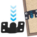 Stainless Steel Interlocking Clasp Buckle Picture Frame Pendant Furniture Connector Bed Buckle Hanging Piece Frame Accessories 1Pair. 