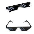 【Simple 3C】Men Women Glasses Thug Life 8-Bit MLG Pixelated Sunglasses for Minecraft players. 