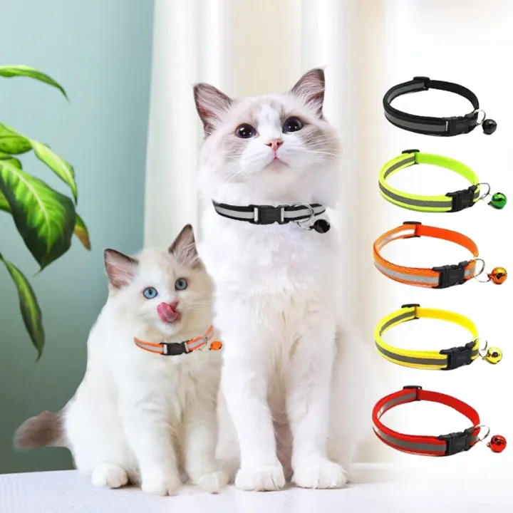 Reflective%20Cat%20Collar%20Adjustable%20Collar%20with%20Bell%20,%20Soft%20Neck%20Belt%20for%20Kitten%20&%20Adult%20Cat%20-%20Image%202